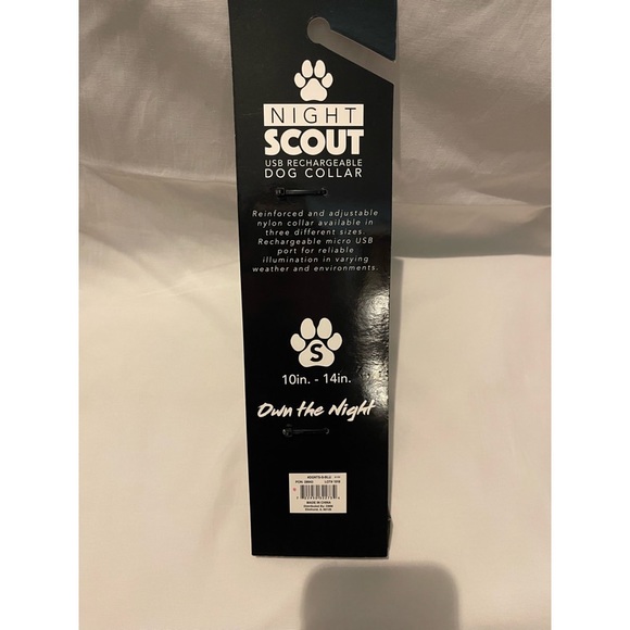 !!! HOST PICK🥳🤩 🌸✨NWT Night Scout Small Blue Rechargable Dog Collar - Picture 4 of 11